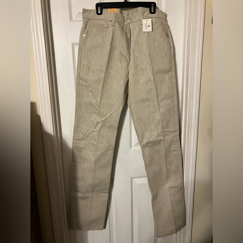 Levi's shrink to fit 501 Men's Jeans - Light Tan 35/38